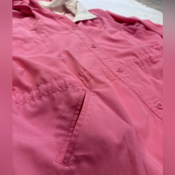 Vintage London Fog Pink Trenchcoat Jacket Women’s Size 14 Made In Taiwan - Picture 5 of 9